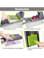 Multifunctional vegetable chopper set, fruit slicer - Image 4