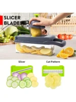 Multifunctional vegetable chopper set, fruit slicer - Image 2