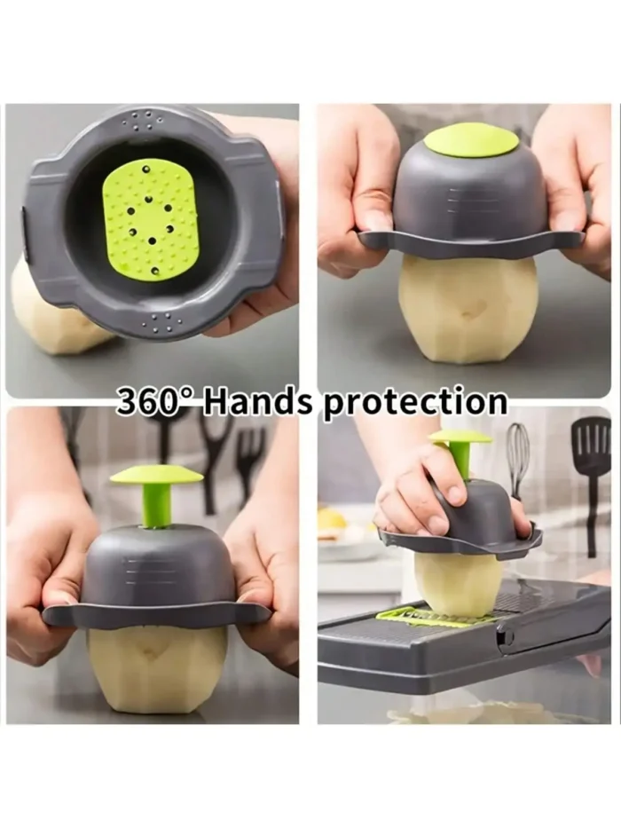Multifunctional vegetable chopper set, fruit slicer - Image 6